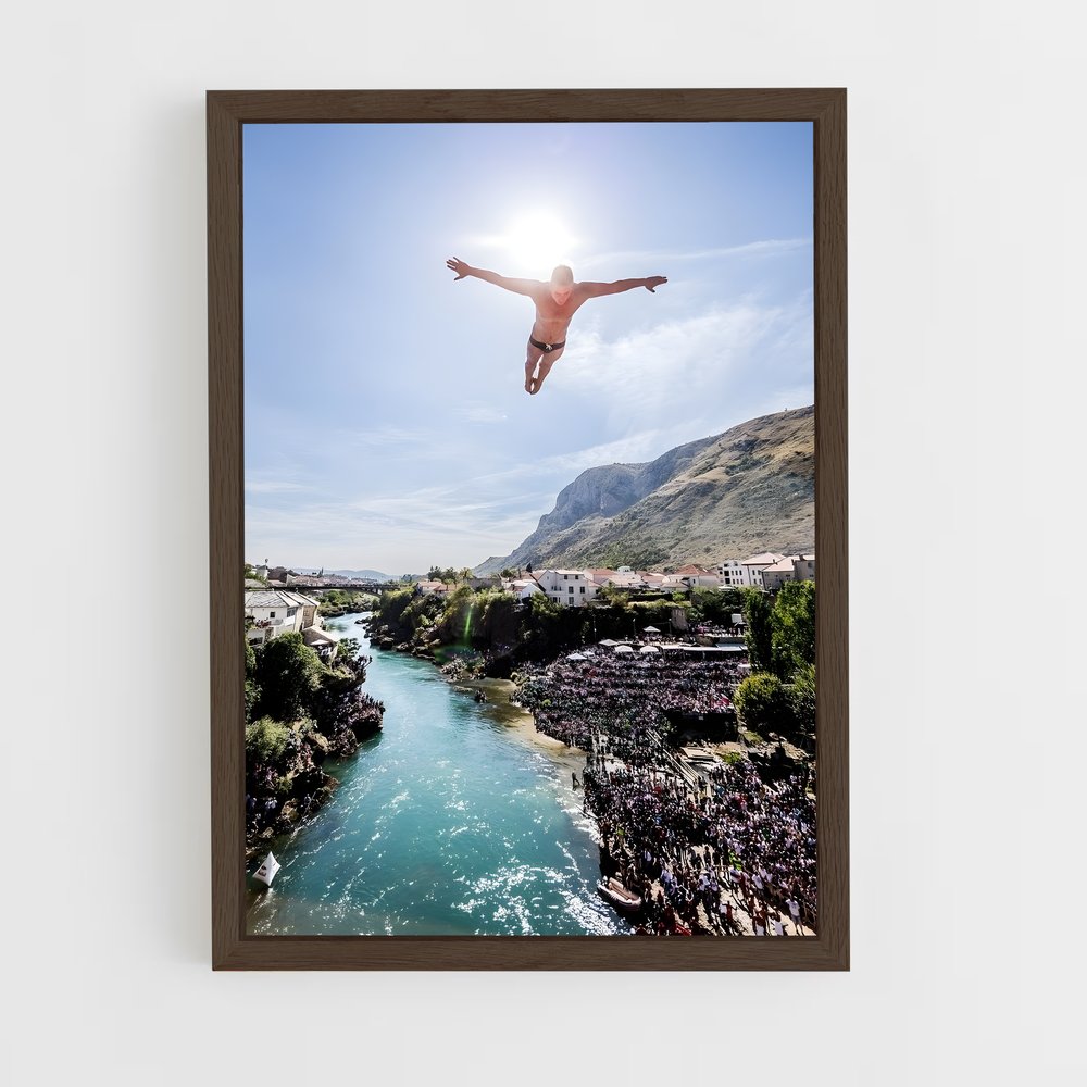 Poster Diving de world – affiche Plongeon depuis une plateforme (vue 5)